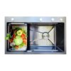 Chậu rửa bát handmade Buchen 1 hố 7846LUX